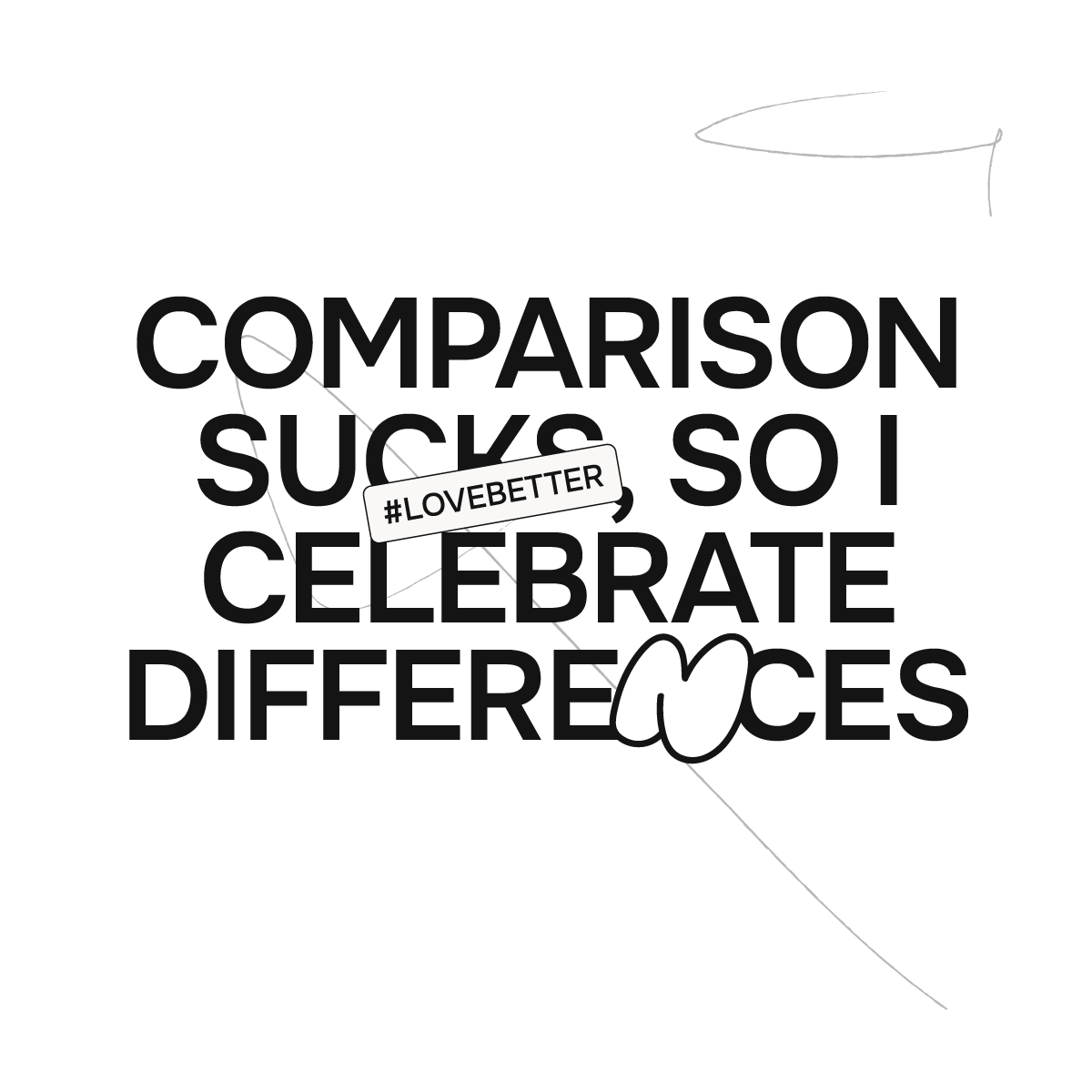Love Better Loading Screen Affirmation comparison sucks so I celebrate differences
